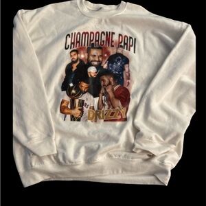 Champagne Papi Graphic Men's Sweatshirt